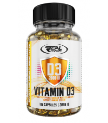 Real Pharm Vitamin D3 Softgels 2000IU 180 Softgels