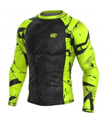 Extreme Hobby Rashguard Długi Rękaw Neo Limonkowy