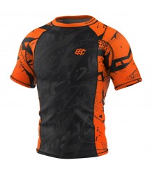 Extreme Hobby Rashguard Krótki Rękaw Neo Pomarańczowy 