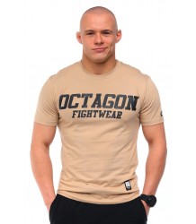 Octagon T-Shirt Koszulka FW Straight Beżowy