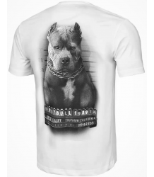 Pit Bull T-Shirt Mugshot II White