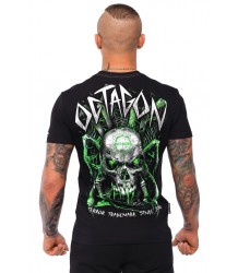 Octagon T-Shirt Koszulka Spiderskull Black