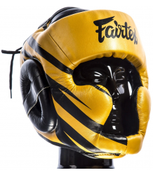 Fairtex Kask Bokserski Sparingowy HG16-M1 Gold/Black