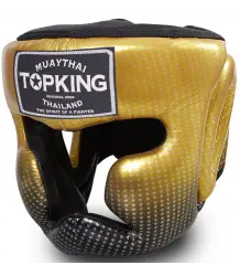 Top King Kask Bokserski Sparingowy TKHGSS-01GD Super Star Gold