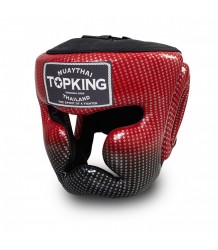 Top King Kask Bokserski Sparingowy TKHGSS-01BU Super Star Red