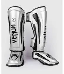 Venum Ochraniacze Piszczeli Shin Guards Elite Silver/Black