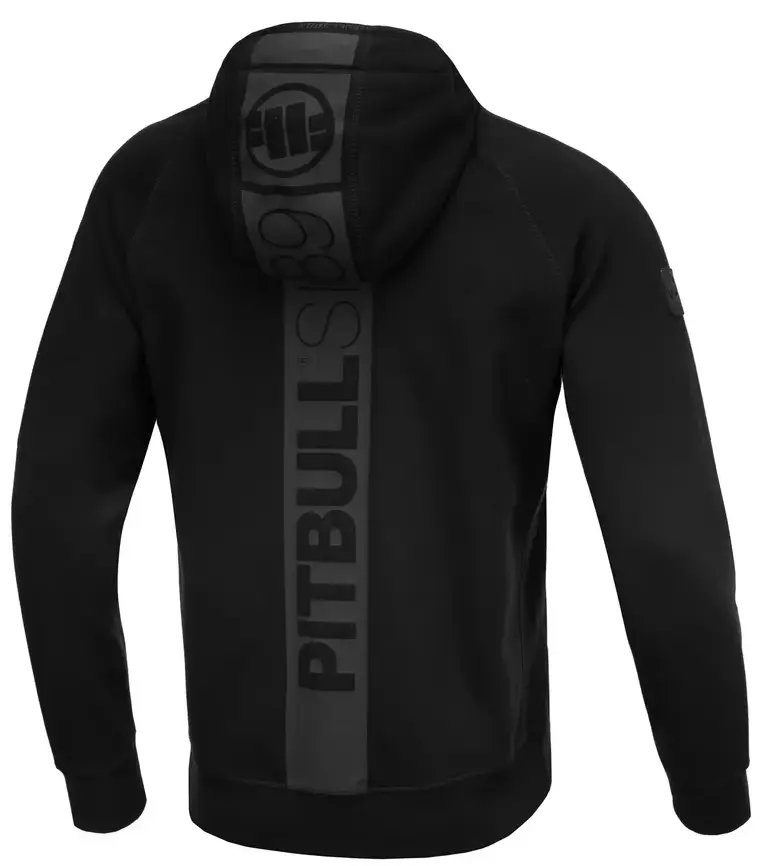 Фото - Одяг для єдиноборств PITBULL Pit Bull Bluza Z Kapturem Rozpinana Hermes Black 