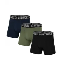 Pit Bull Bokserki Fly 3Pack Olive/Dark Navy/Black