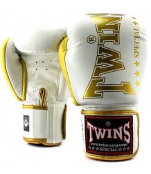 Twins Special Rękawice Bokserskie BGVL-3-2TA White/Gold