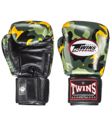 Twins Special Rękawice Bokserskie FBGV-ARMY-Y Green/Yellow/Black