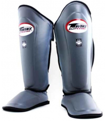 Twins Ochraniacze Piszczeli I Stopy SGL-10 Silver/Black Piping