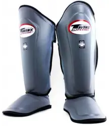 Twins Ochraniacze Piszczeli I Stopy SGL-10 Silver/Black Piping