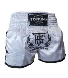 Top King Spodenki Tajskie Muay Thai TKTBS-SP04 White/Black