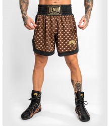 Venum Spodenki Bokserskie Boxing Shorts Monogram Black/Brown