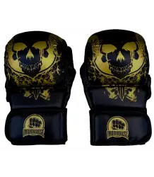 WarHouse Rękawice MMA Sparingowe Skull Gold