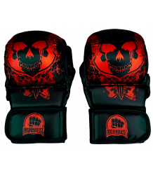 WarHouse Rękawice MMA Sparingowe Skull Red