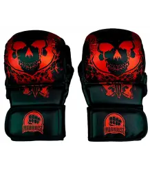 WarHouse Rękawice MMA Sparingowe Skull Red