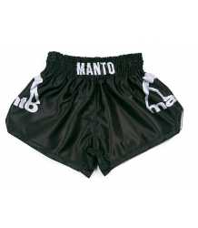 MANTO Spodenki Muay Thai Dual Czarno/Srebre
