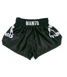 MANTO Spodenki Muay Thai Dual Czarno/Srebre