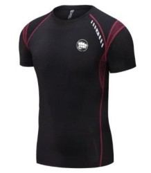 WarHouse Rashguard Performance Small Logo Krótki Rękaw Black