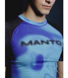 MANTO Rashguard Krótki Rękaw ATOMIC Niebieski