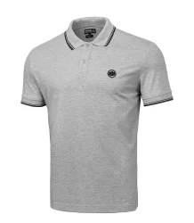 Pit Bull Koszulka Polo Pique Regular Grey Melange