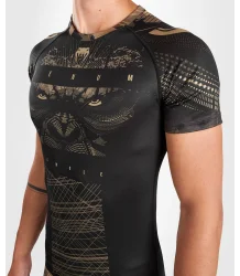 Venum Rashguard Gorilla Jungle Krótki Rękaw Black/Sand