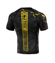 Octagon Rashguard Marble Camo Black/Yellow