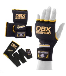 DBX Bushido Rękawice Żelowe Owijki Bokserskie Black/Gold