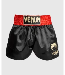 Venum Spodenki Muay Thaï Classic Shorts Red/Black/Gold