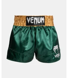 Venum Spodenki Muay Thaï Classic Shorts Green/Gold/White