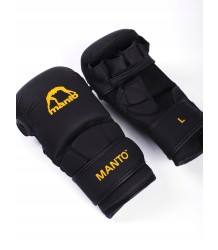 MANTO Rękawice Treningowe Sparringowe Do MMA Essential Czarno-Pomarańczowe