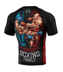 Octagon Rashguard Krótki Rękaw PREMIUM Boxing Family