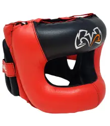 Rival Kask Bokserski Sparingowy Z Ochroną Nosa RHGFS3 Black/Red