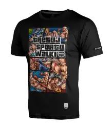 Octagon T-Shirt Koszulka Trenuj Sporty Walki Black