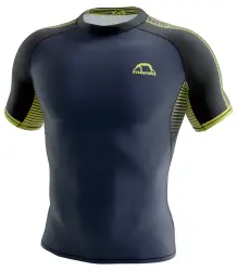 MANTO Rashguard Krótki Rękaw Stripe 2.0 Granatowy