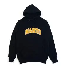 MANTO Bluza Z Kapturem Varsity Czarna