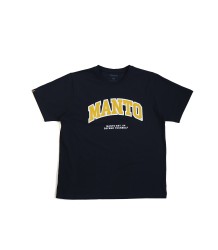 MANTO T-Shirt Koszulka Varsity Oversize Czarna