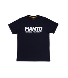 MANTO T-shirt Koszulka Logotype Defend Czarna