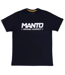 MANTO T-shirt Koszulka Logotype Defend Czarna
