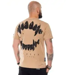 Octagon T-Shirt Koszulka Zęby Beżowa
