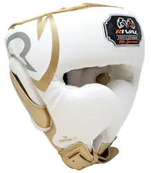 Rival Kask Bokserski Sparingowy RHG100 Professional White/Gold