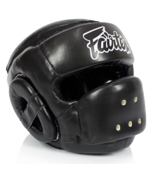 Fairtex Kask Bokserski Sparingowy HG14 Black Full Face Protector