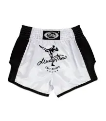 Fairtex Spodenki Tajskie Muay Thai BS1707 White/Black