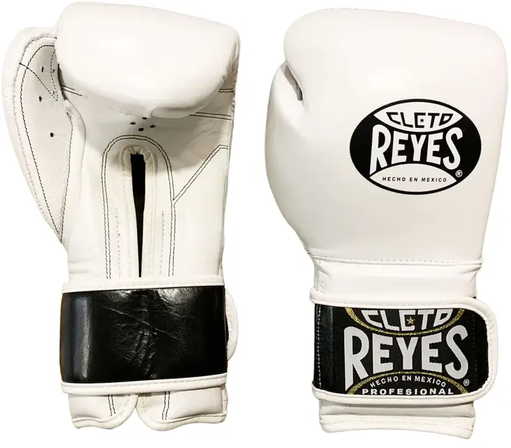 Cleto Reyes Rękawice Bokserskie Velcro Sparing Gloves White