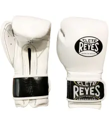 Cleto Reyes Rękawice Bokserskie Velcro Sparing Gloves White