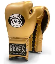 Cleto Reyes Rękawice Bokserskie Lace Up Sparring Gloves Gold