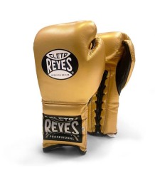 Cleto Reyes Rękawice Bokserskie Lace Up Sparring Gloves Gold