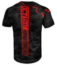 Octagon T-Shirt Koszulka Techniczna Marble Camo Red