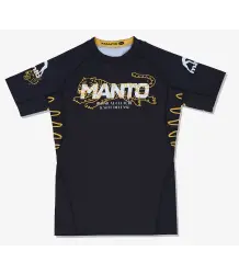 MANTO Rashguard Krótki Rękaw WILDCAT Black